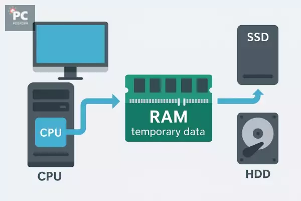 skica delovanja rama